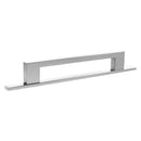 Millhouse Brass Empire Slim Cabinet Pull Handle on Backplate 160mm - Polished Chrome