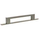 Millhouse Brass Empire Slim Cabinet Pull Handle on Backplate 160mm - Satin Nickel