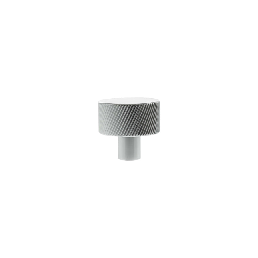 Millhouse Brass Paddington Spiral Round Cabinet Knob Handle - Polished Chrome