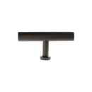 Millhouse Brass Paddington Spiral T-Bar Cabinet Knob Handle - Urban Dark Bronze