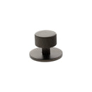 Millhouse Brass Paddington Spiral Round Cabinet Knob Handle on Backplate - Urban Dark Bronze