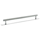 Millhouse Brass Paddington Spiral T-Bar Cabinet Pull Handle on Backplate 320mm - Polished Chrome