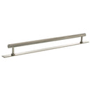 Millhouse Brass Paddington Spiral T-Bar Cabinet Pull Handle on Backplate 320mm - Satin Nickel