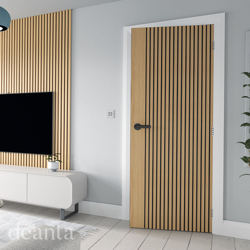 Deanta Oak Malmo Door Pre-Finished FD30 FSC