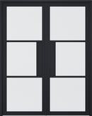 LPD Tribeca Black Door Glazed Sidelight