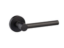 Atlantic Oro&Oro Stradi Lever Door Handle on Round Rose - Matt Black