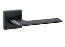 Atlantic Oro&Oro Unica Lever Door Handle on Square Rose - Matt Black