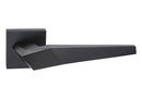 Atlantic Oro&Oro Skywalker Lever Door Handle on Square Rose - Matt Black