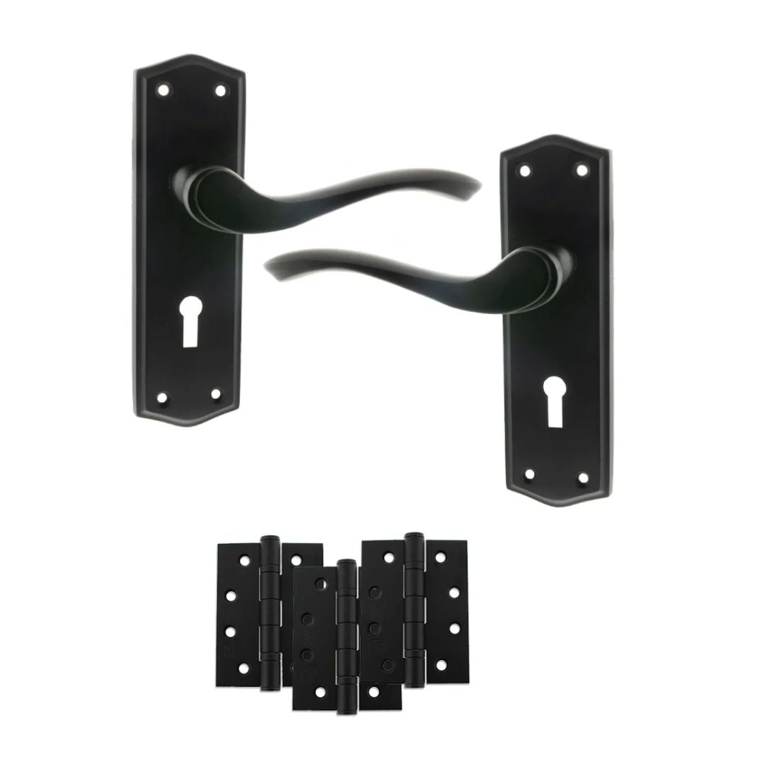 Atlantic OE178 Old English Warwick on Backplate Door Handle Pack