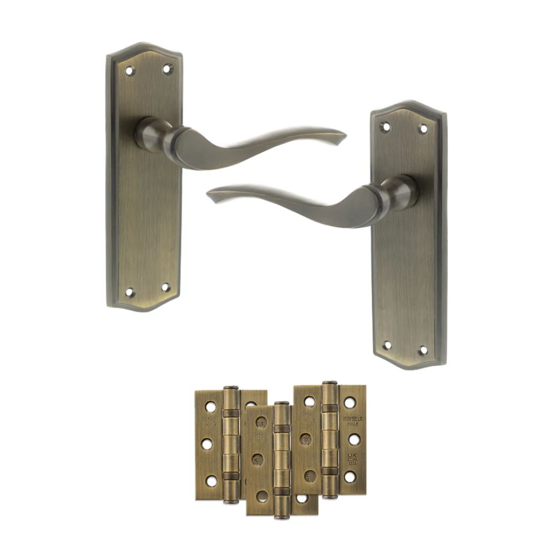 Atlantic OE178 Old English Warwick on Backplate Door Handle Pack