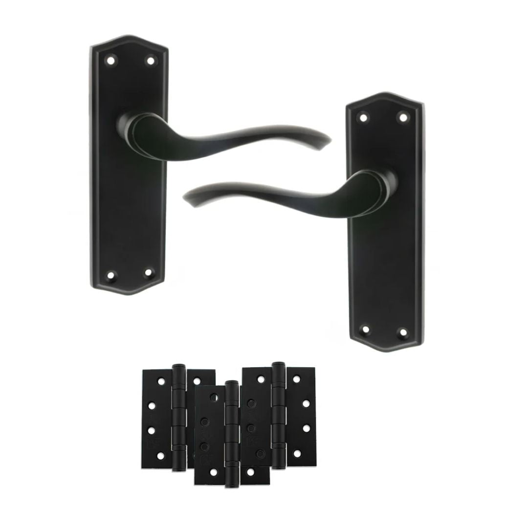 Atlantic OE178 Old English Warwick on Backplate Door Handle Pack