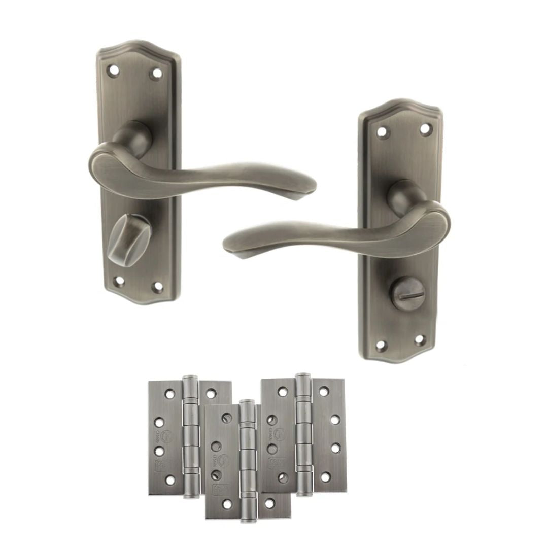 Atlantic OE178 Old English Warwick on Backplate Door Handle Pack
