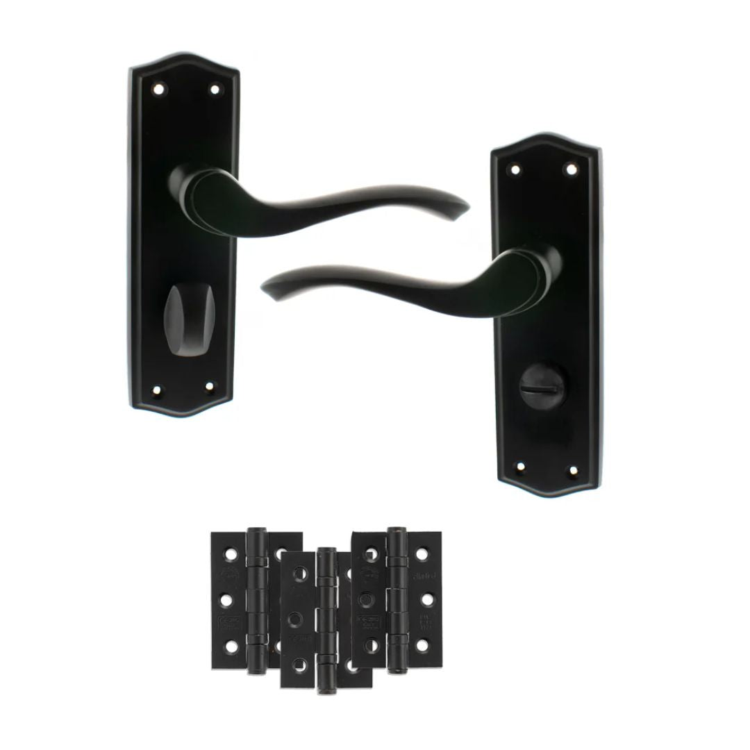 Atlantic OE178 Old English Warwick on Backplate Door Handle Pack
