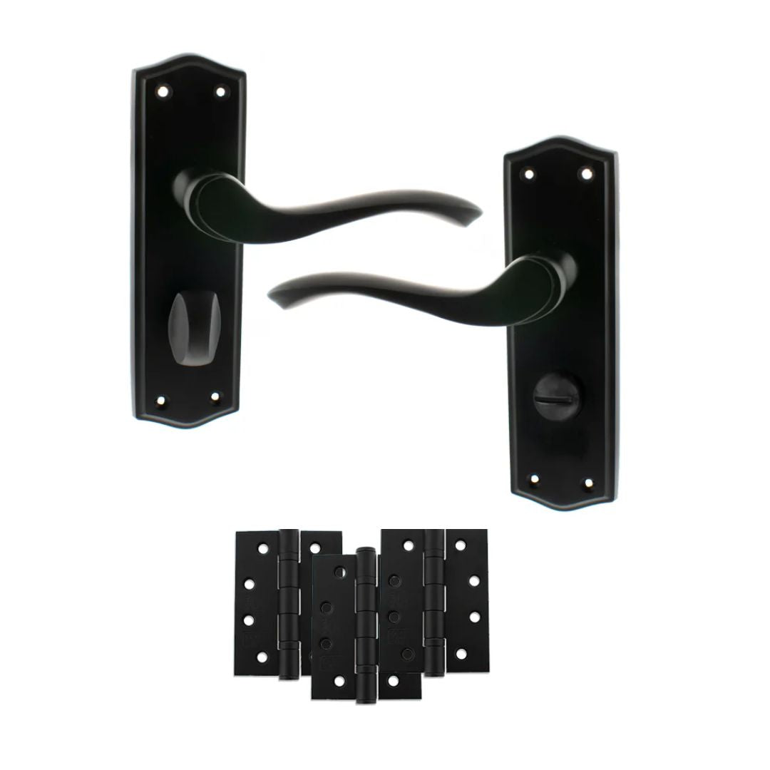 Atlantic OE178 Old English Warwick on Backplate Door Handle Pack