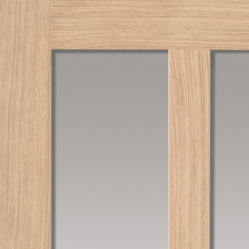 JB Kind Rushmore Oak Glazed Internal Door