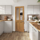 JB Kind Rushmore Oak Glazed Internal Door
