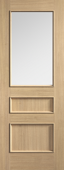LPD Toledo Glazed Pre-Finished 2P/1L Oak Door