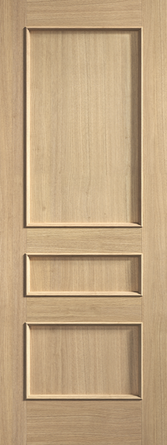 LPD Oak Toledo 3 Panel Prefinished FD30 Internal door