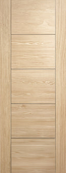 Artis Horizontal Oak Ladder 5P V-Groove Unfinished Door