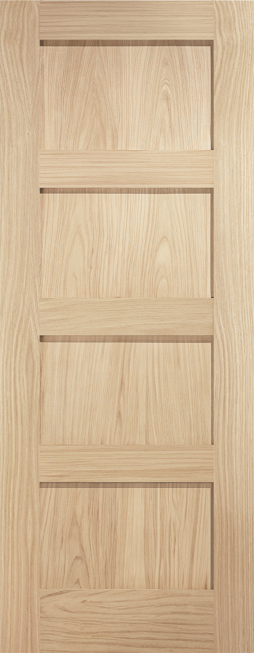 Artis Oak Shaker 4 Panel Unfinished Door Internal door
