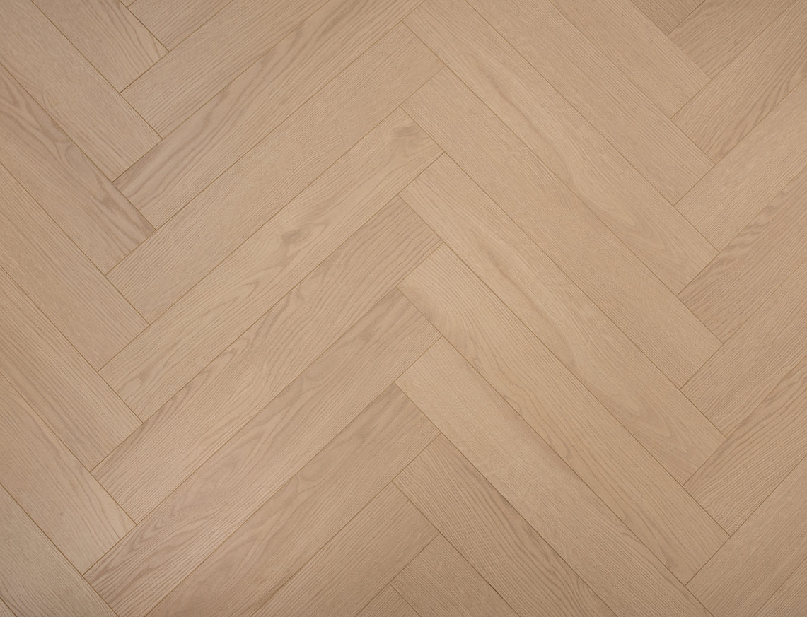 Oakleigh Deluxe 12mm Kingham Natural Honey Textured Herringbone Laminate Flooring | 100 x 600 x 12mm