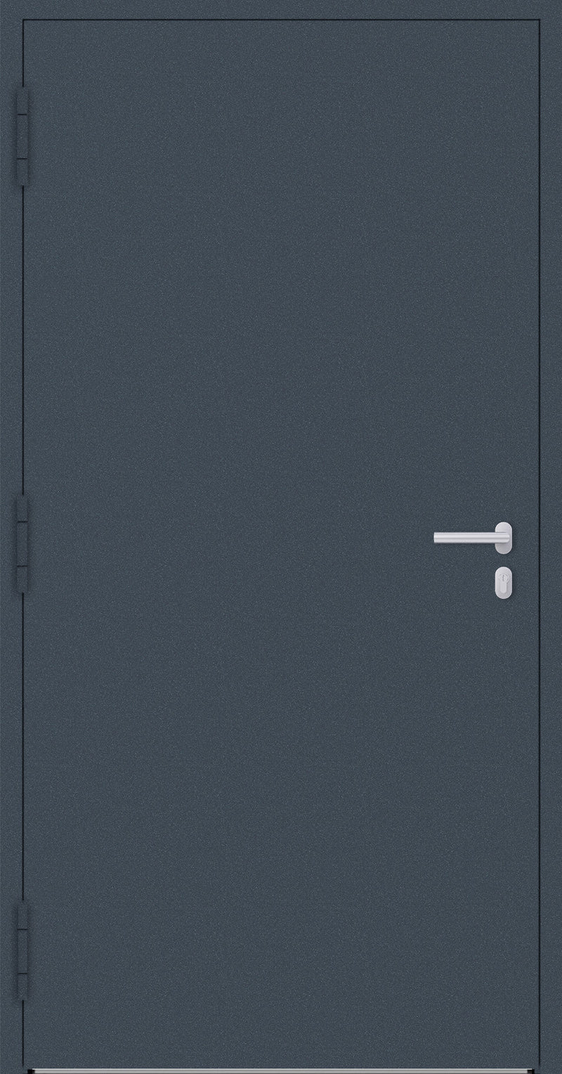 Turenwerke P90 Design 00 Aluminium Door - Dark Blue RAL50011