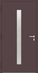 Turenwerke P90 Design 01 Aluminium Door - Rotbraun RAL3005