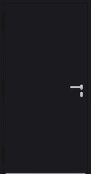 Turenwerke SL75 Design 02 Aluminium Door - Black RAL9005