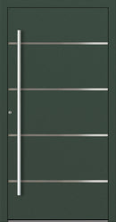 Turenwerke SL75 Design 02 Aluminium Door - Green RAL6009
