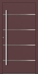 Turenwerke SL75 Design 02 Aluminium Door - Red RAL3005