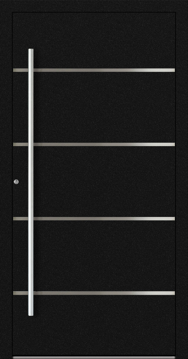 Turenwerke SL75 Design 02 Aluminium Door - Black RAL9005