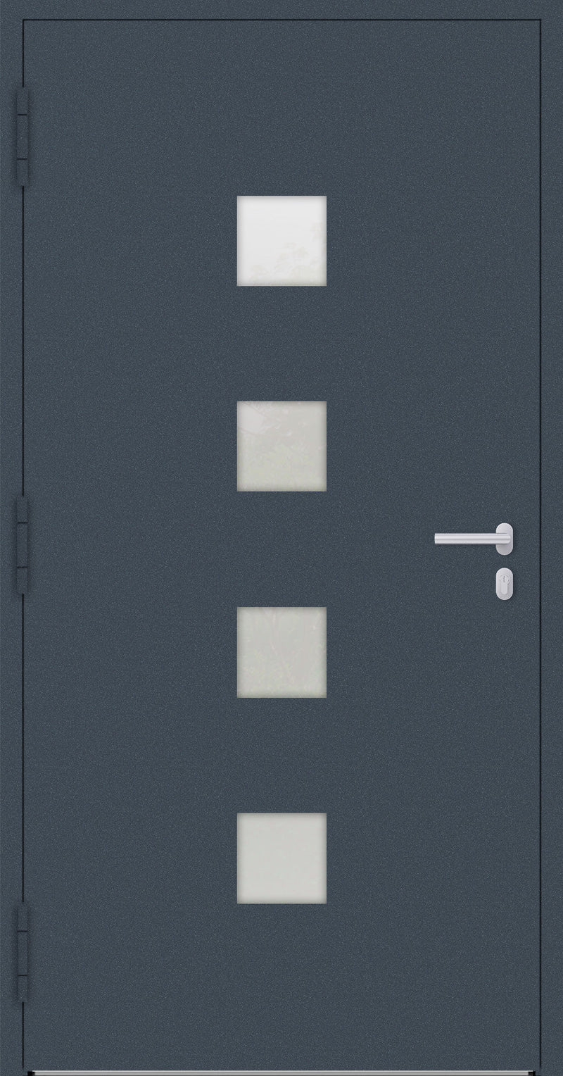Turenwerke P90 Design 03 Aluminium Door - Dark Blue RAL5011
