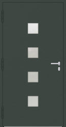 Turenwerke P90 Design 03 Aluminium Door - Fir Green RAL6009