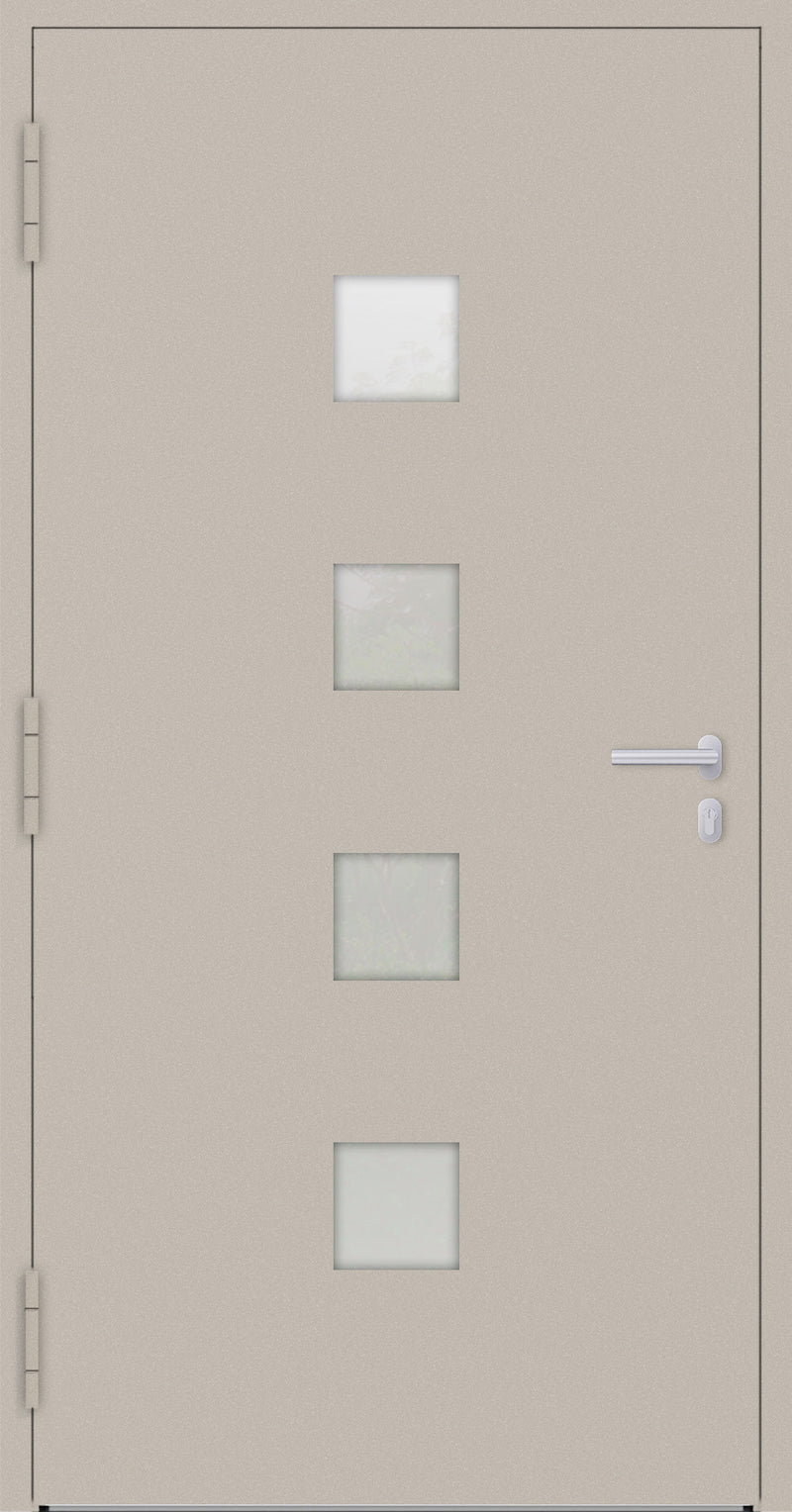 Turenwerke SL75 Design 03 Aluminium Door - Beige RAL1015