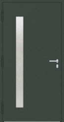 Turenwerke SL75 Design 04 Aluminium Door - Green RAL6009