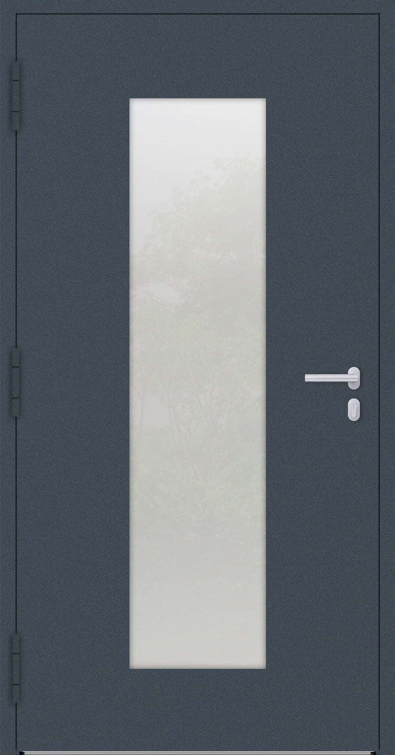 Turenwerke SL75 Design 08 Aluminium Door - Blue RAL5011