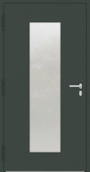 Turenwerke P90 Design 08 Aluminium Door - Fir Green RAL6009