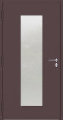 Turenwerke P90 Design 08 Aluminium Door - Rotbraun RAL3005