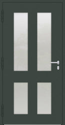 Turenwerke SL75 Design 09 Aluminium Door - Green RAL6009