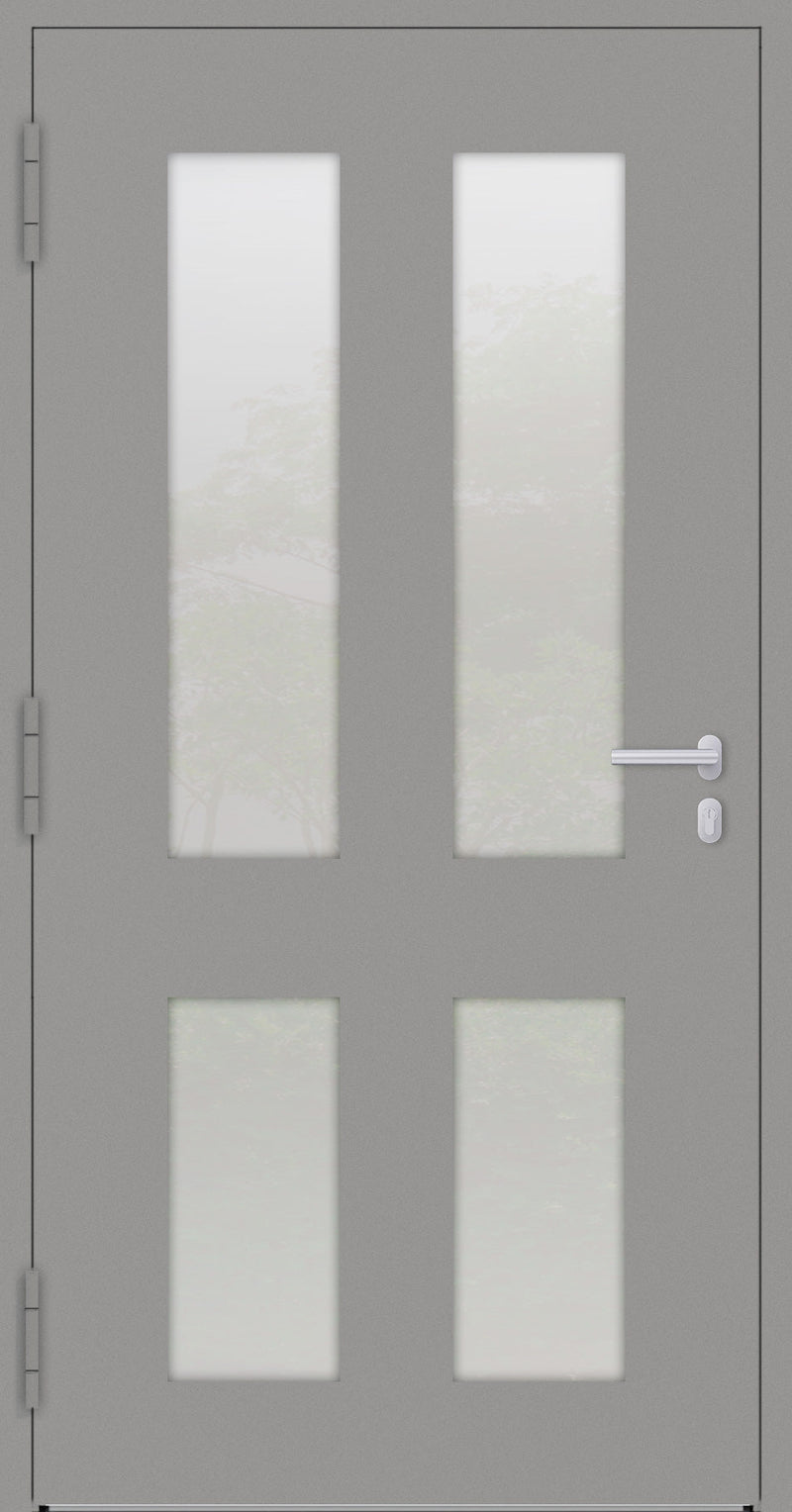 Turenwerke SL75 Design 09 Aluminium Door - Grey RAL9007
