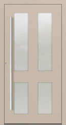 Turenwerke P90 Design 09 Aluminium Door - Ivory RAL1015