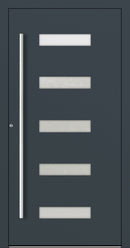 Turenwerke SL75 Design 11 Aluminium Door - Anthracite RAL7016