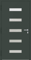 Turenwerke P90 Design 11 Aluminium Door - Fir Green RAL6009