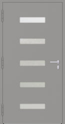 Turenwerke P90 Design 11 Aluminium Door - Grey RAL9007
