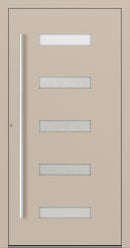 Turenwerke P90 Design 11 Aluminium Door - Ivory RAL1015