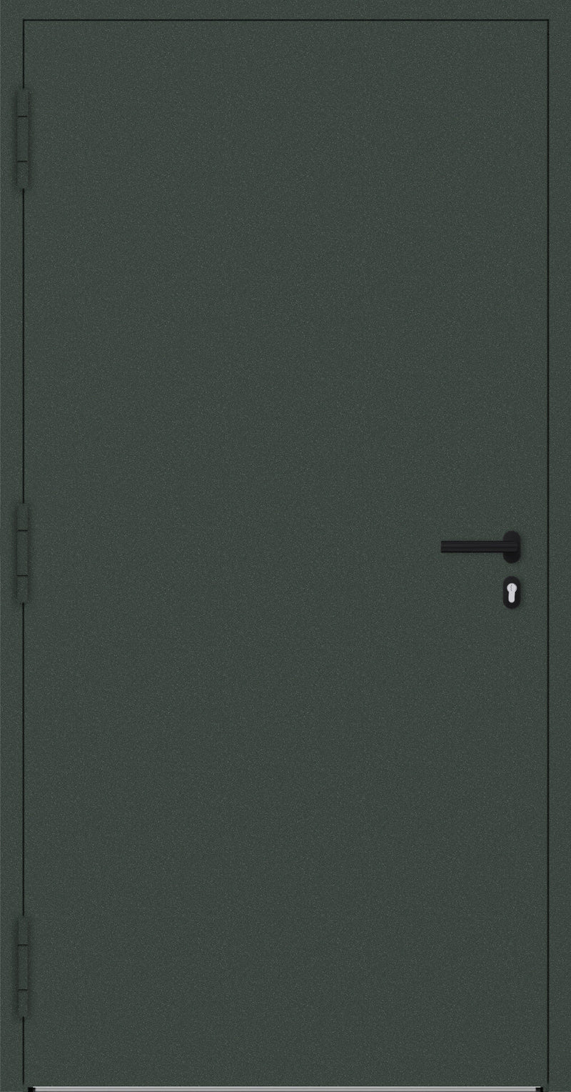 Turenwerke P90 Design 20 Aluminium Door - Fir Green RAL6009 - Blackline
