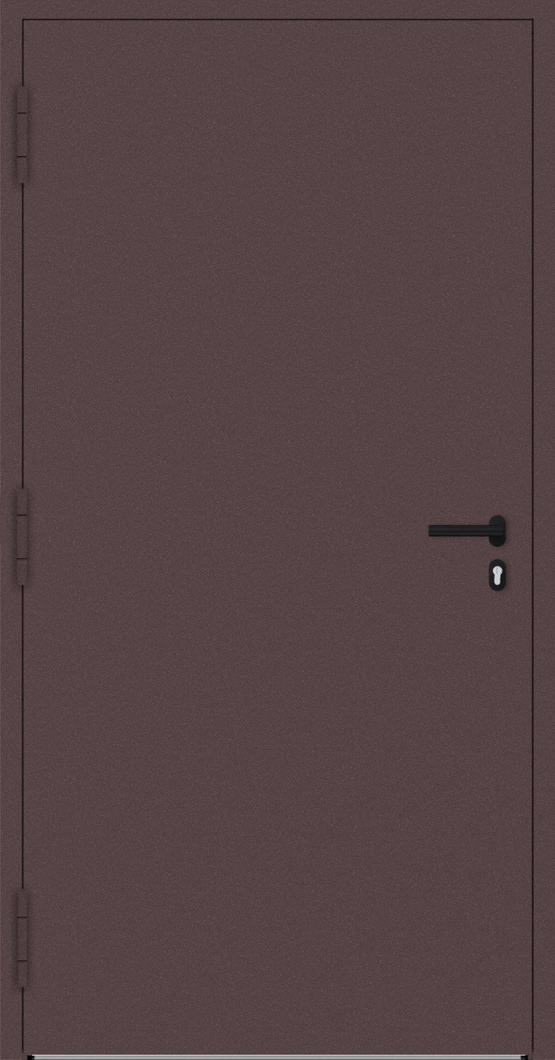 Turenwerke P90 Design 20 Aluminium Door - Rotbraun RAL3005 - Blackline