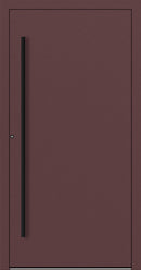 Turenwerke SL75 Design 20 Aluminium Door - Red RAL3005 - Blackline
