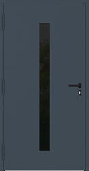 Turenwerke SL75 Design 21 Aluminium Door - Blue RAL5011 - Blackline