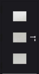 Turenwerke P90 Design 210 Aluminium Door - Black RAL9005